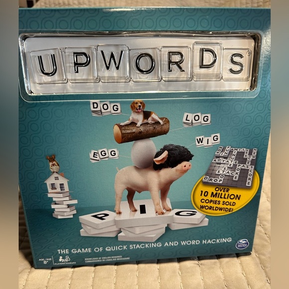 Spin Master Games Other - Upwords Stacking Word Game - Blue